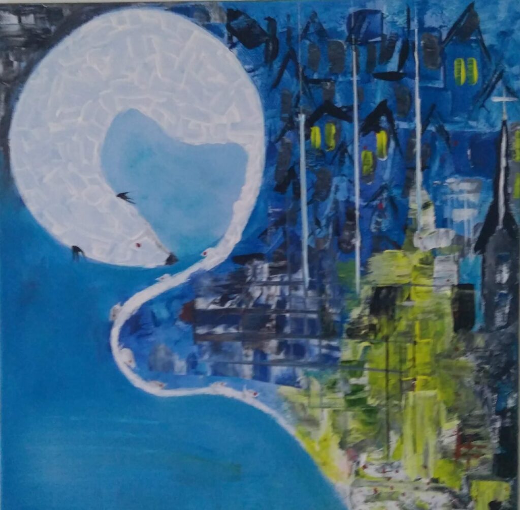 Nočná mora 40x40 akryl
